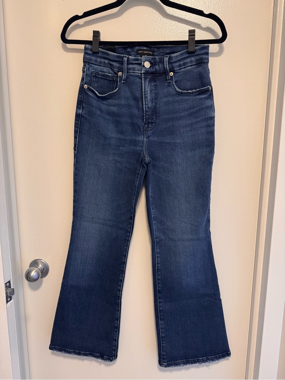 Good American Good Legs Cropped Mini Boot